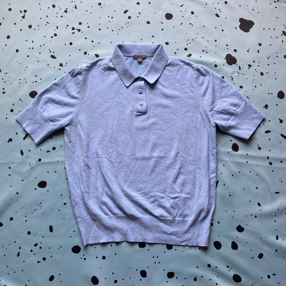 COS Unisex Blue Polo Shirt